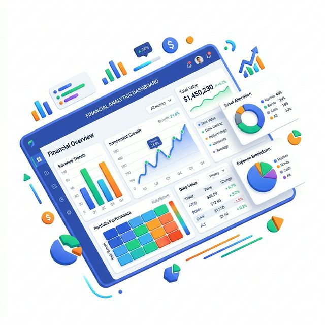 Multiple versatile reports showing transactions grouped by date, tags, patterns, and categories