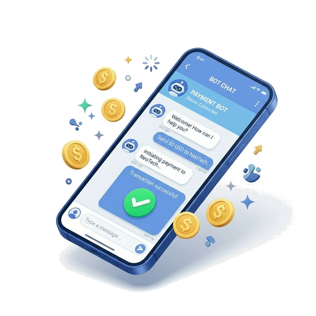 A secure telegram bot adding transactions on the fly